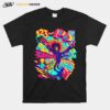 1 2 3 Psychedelic 100 Anime Coloful T-Shirt