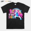 1St Grade Squad Magical Dabbing Unicorn Floral First Grader T-Shirt