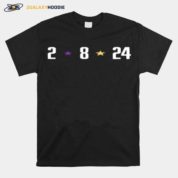 2 8 24 Los Angeles Lakers Kobe Bryant T-Shirt