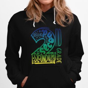 2Nd Second Grade Typography Hoodie