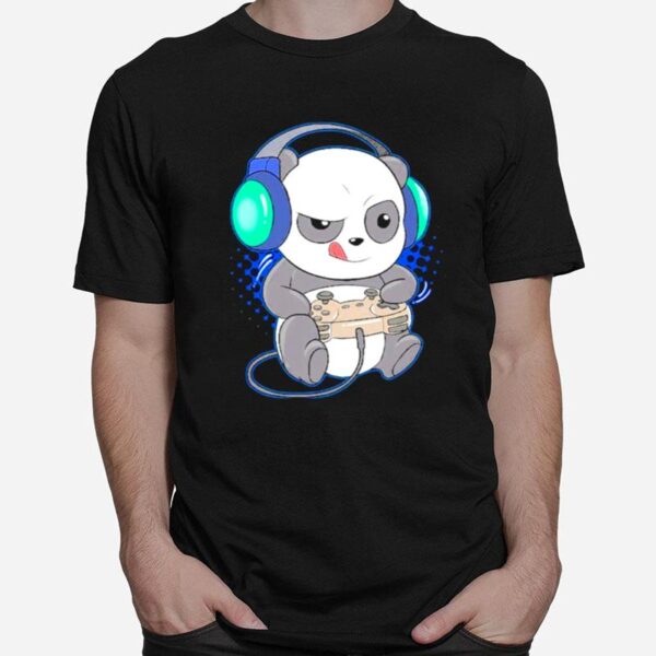 Adorable Gaming Panda T-Shirt