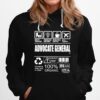 Advocate General Warning Sarcasm Inside Contents May Vary In Color 100 Organic Hoodie