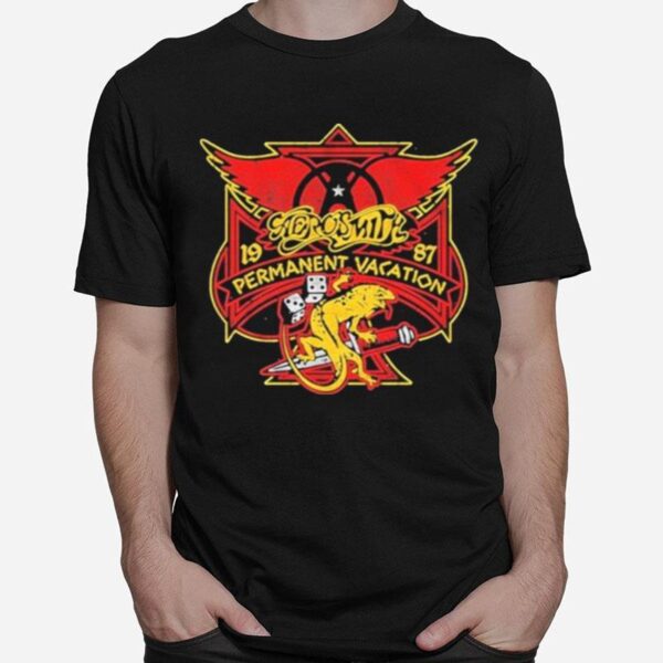 Aerosmith 1987 Permanent Vacation Lizard T-Shirt