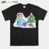 Aesthetic Art Snowman Gardener Snowman T-Shirt