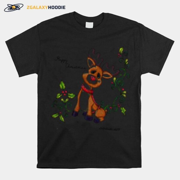 Aesthetic Design Reindeer Design Christmas T-Shirt