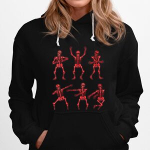 Aesthetic Halloween Red Skeleton Dance Boys Girls Hoodie