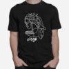 Aesthetic Lineart Virgo Astrological Sign T-Shirt