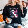 Aesthetic Vaporwave Japanese Fan Geisha Graceful Sunset Sweater