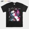 Aesthetic Vaporwave Japanese Fan Geisha Graceful Sunset T-Shirt