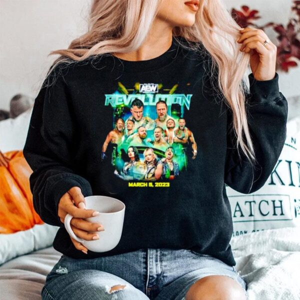 Aew Revolution March 2023 Poster Sweater