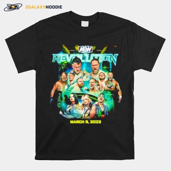 Aew Revolution March 2023 Poster T-Shirt