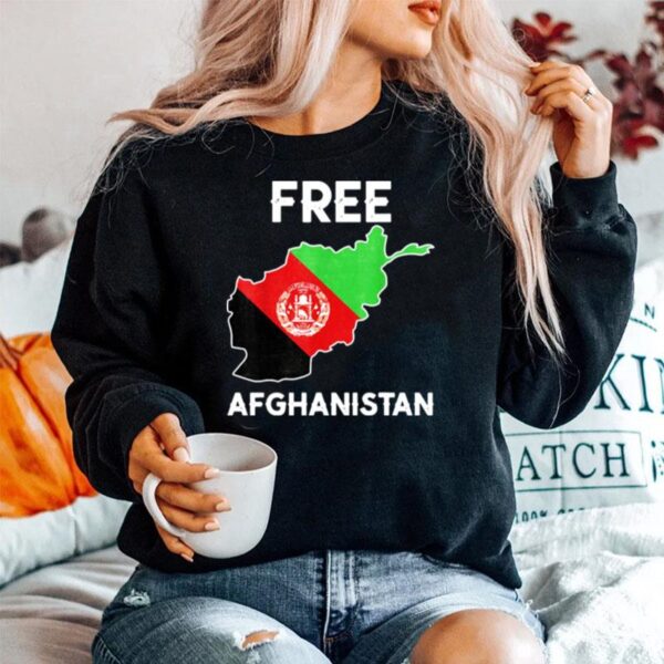 Afghanistan Flag Free Afghanistan Flag Vintage Sweater