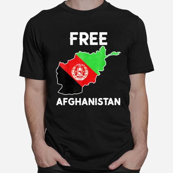 Afghanistan Flag Free Afghanistan Flag Vintage T-Shirt