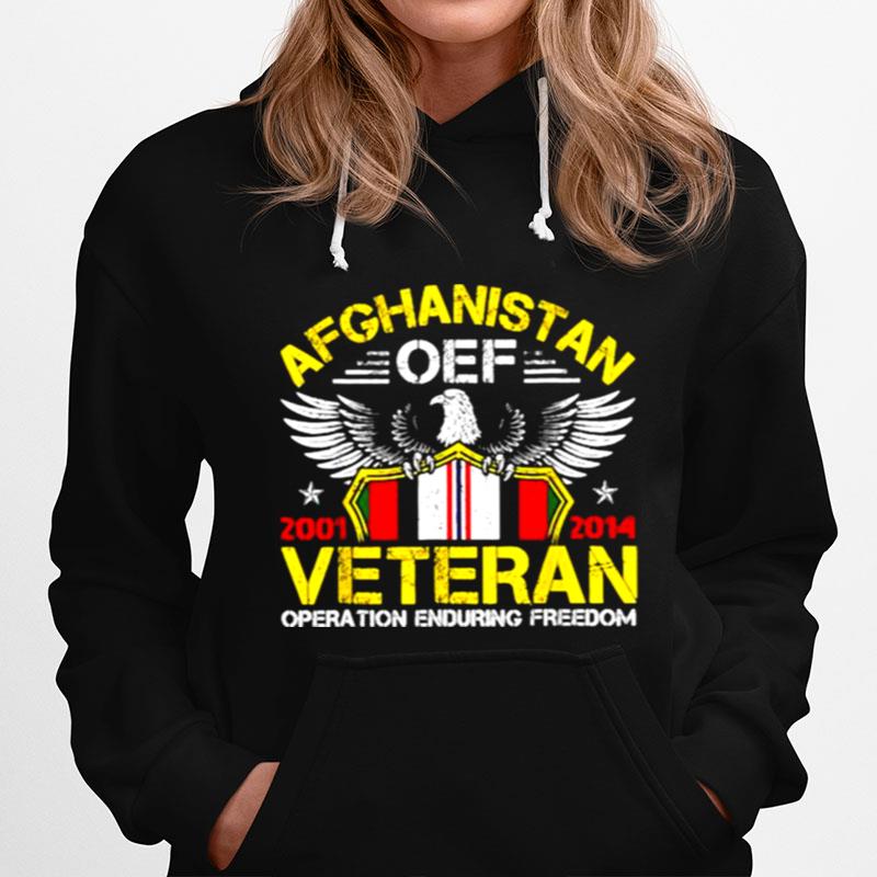 Afghanistan Oef Veteran Operation Enduring Freedom 2001 2014 Eagle Hoodie