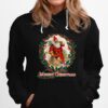 African American Santa Claus Antique Vintage Merry Christmas Hoodie