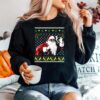 African American Santa Marijuana Weed 420 Ugly Christmas Sweater