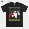 African American Santa Marijuana Weed 420 Ugly Christmas T-Shirt