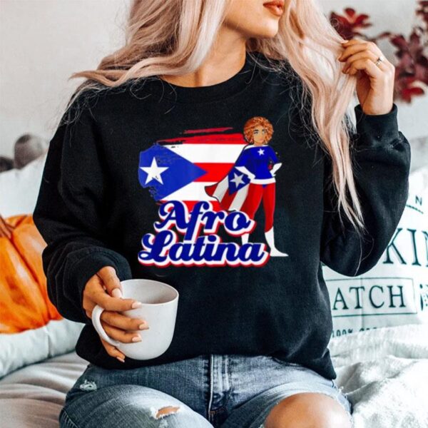 Afro Latina Puerto Rican Flag Sweater