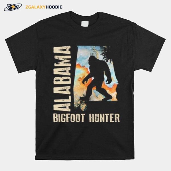 Alabama Bigfoot Hunter Sunset T-Shirt