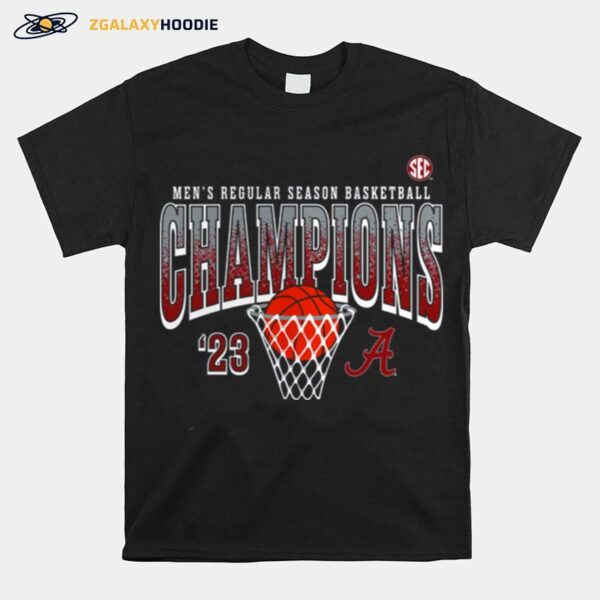 Alabama Crimson Tide 2023 Sec Mens Basketball Regular Season Champions T-Shirt