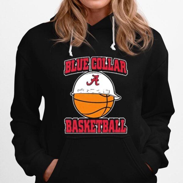 Alabama Crimson Tide Blue Collar Basketball Hoodie