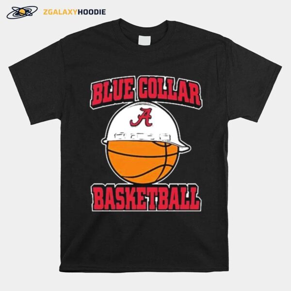 Alabama Crimson Tide Blue Collar Basketball T-Shirt