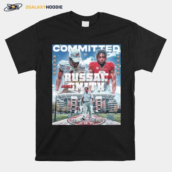 Alabama Crimson Tide Committed Russaw Qua James Smith T-Shirt