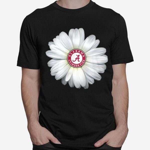 Alabama Crimson Tide Daisy Flower T-Shirt