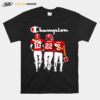 Alabama Crimson Tide Mac Jones Najee Harris And Devonta Smith Champions Signatures T-Shirt