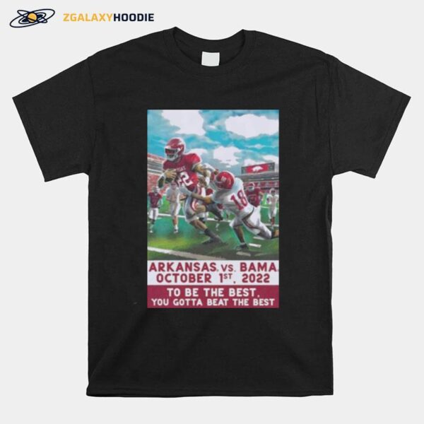 Alabama Crimson Tide Vs. Arkansas Razorbacks Game Day 2022 T-Shirt