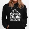 Alaska Is Calling I Must Go Text In Amazing Modern Art Hoodie