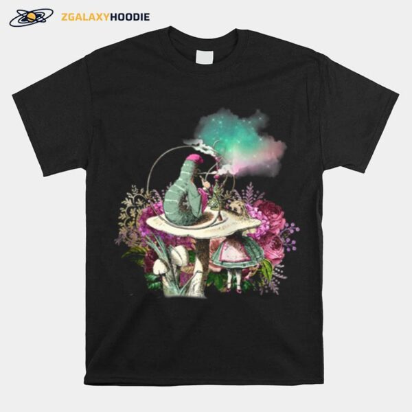 Alice In Wonderland And The Smoking Caterpillar T-Shirt