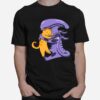 Alien Hugs Cat Xenomorph T-Shirt