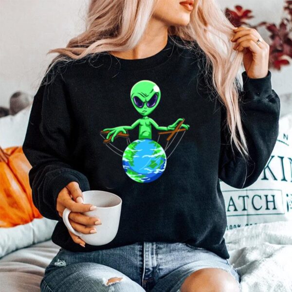 Alien Puppenspiel Fur Einen Verschworungstheoretiker Sweater