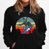 Alien Riding Skateboard Retro Vintage Sunset Hip Hoodie