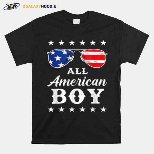 All American Boy 4Th Of July Boysns Sunglasses T-Shirt