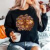 Autumn Daisy Moth Art Fall Autumn Moth Brown Sweater