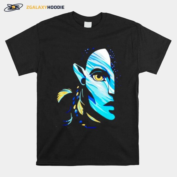 Avatar The Way Of Water Neytiri Navi Ocean Half Face T-Shirt