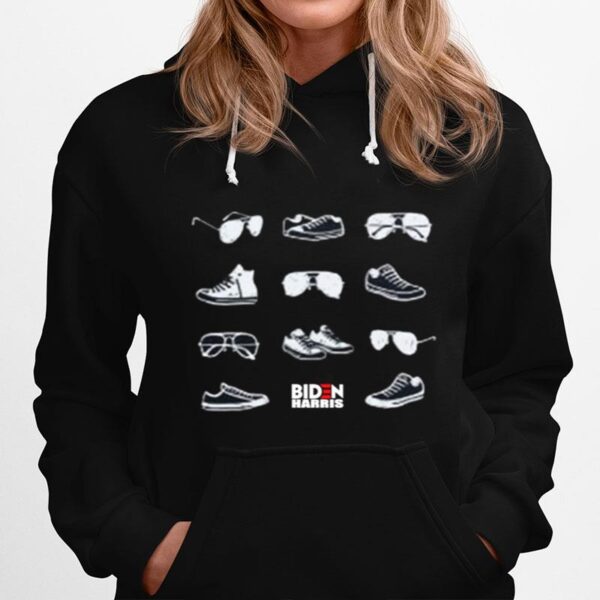 Aviators And Sneakers Navy Biden Harris Hoodie