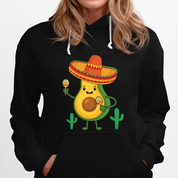 Avocado Cinco De Mayo Kawaii Hoodie