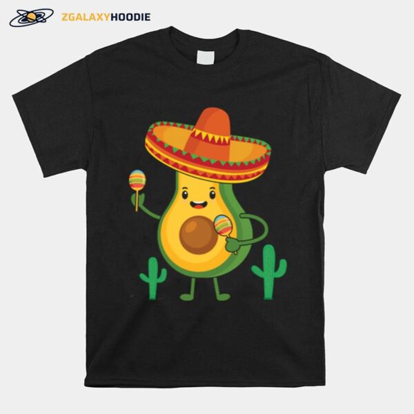 Avocado Cinco De Mayo Kawaii T-Shirt