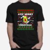 Avocado Snow Slide Merry Christmas T-Shirt