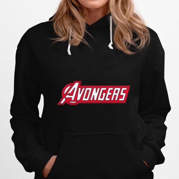 Avongers Logo Red Hoodie