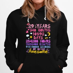 Awesome 29 Years Old 29Th Birthday Dad Mom Family Hoodie