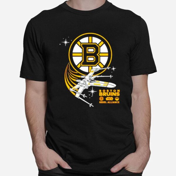 Awesome Boston Bruins Star Wars Rebel Alliance T-Shirt