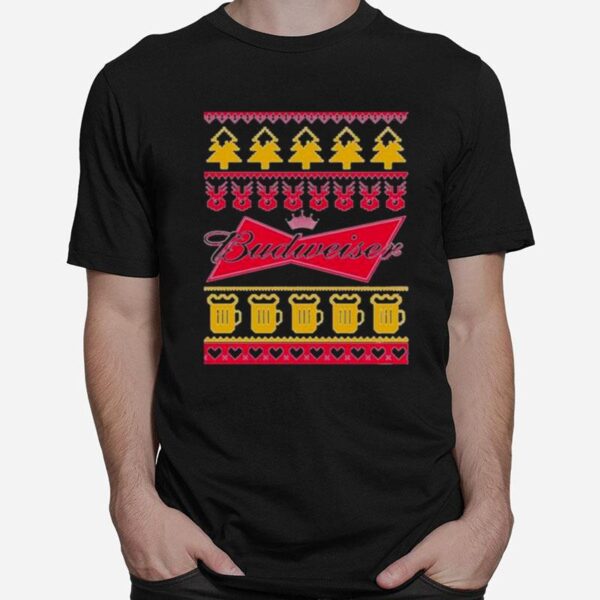 Awesome Budweiser Ugly Christmas T-Shirt