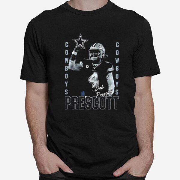 Awesome Dak Prescott Dallas Cowboys Play Action T-Shirt