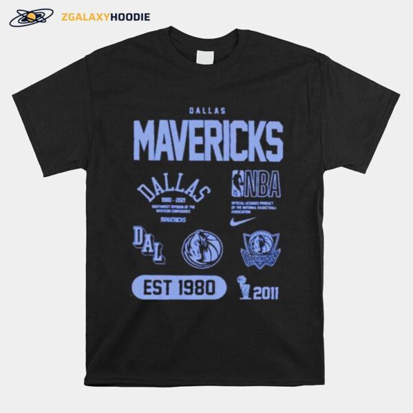 Awesome Dallas Mavericks 75Th Anniversary Courtside Element T-Shirt