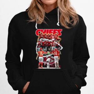 Awesome Kansas City Chiefs Team Patrick Mahomes Ii And Len Dawson Mvp Signatures Hoodie