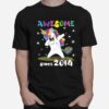 Awesome Legendary Unicorn Design Since 2014 T-Shirt